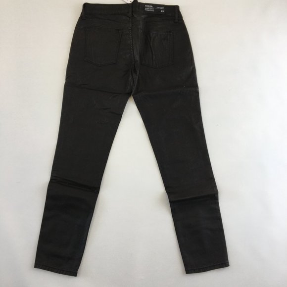 DL1961 Emma Power Legging Black Waxed Jeans 29 - Picture 5 of 11